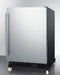 24" Wide Built-In Mini Reach-In Beverage Center with Dolly - Summit SCR610BLSDRI - Summit - Wine Fridge Pros