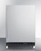 24" Wide Built-In Mini Reach-In Beverage Center with Dolly - Summit SCR610BLSDRI - Summit - Wine Fridge Pros