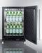 24" Wide Built-In Mini Reach-In Beverage Center with Dolly - Summit SCR610BLSDRI - Summit - Wine Fridge Pros