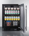 24" Wide Built-In Beverage Center - Summit SCR610BLSDCSS - Summit - Wine Fridge Pros