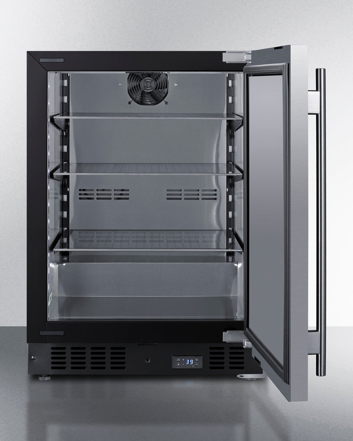 24" Wide Built-In Beverage Center - Summit SCR610BLSD - Summit - Wine Fridge Pros