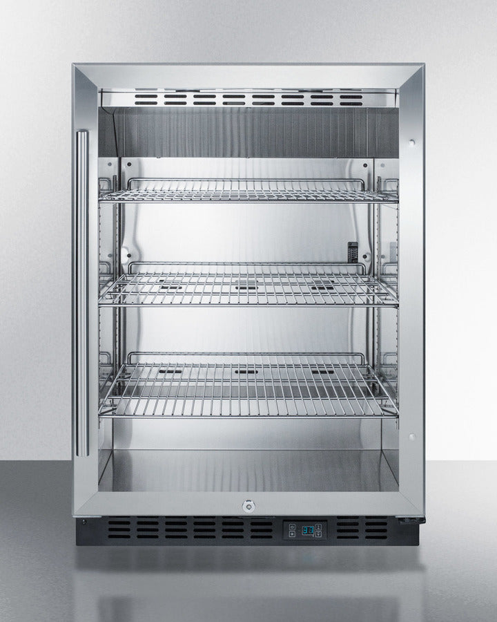 24" Wide Built-In Beverage Center - Summit SCR610BLCSS - Summit - Wine Fridge Pros