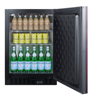 24" Wide Built-In Beverage Center (Panel Not Included) - Summit SCR610BLSDV1IF - Summit - Wine Fridge Pros