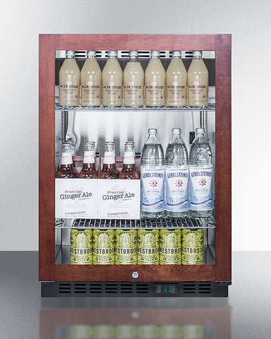 24" Wide Built-In Beverage Center - Summit SCR610BLPNR - Summit - Wine Fridge Pros