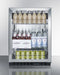 24" Wide Built-In Beverage Center - Summit SCR610BLCSS - Summit - Wine Fridge Pros