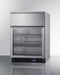 24" Wide Built-In Commercial Beverage Refrigerator With Top Drawer Summit SCR615TDCSS - Summit - Wine Fridge Pros