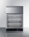 24" Wide Built-In Commercial Beverage Refrigerator With Top Drawer Summit SCR615TDCSS - Summit - Wine Fridge Pros