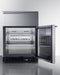 24" Wide Built-In Commercial Beverage Refrigerator With Top Drawer Summit SCR615TDCSS - Summit - Wine Fridge Pros