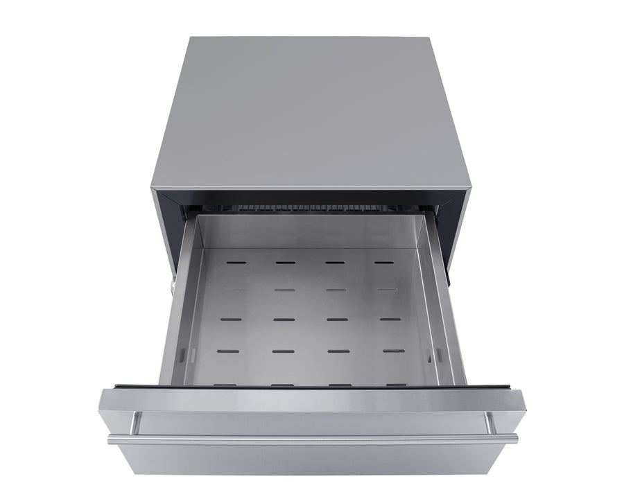 24" Wide Built-In Commercial Beverage Refrigerator With Top Drawer Summit SCR615TDCSS - Summit - Wine Fridge Pros