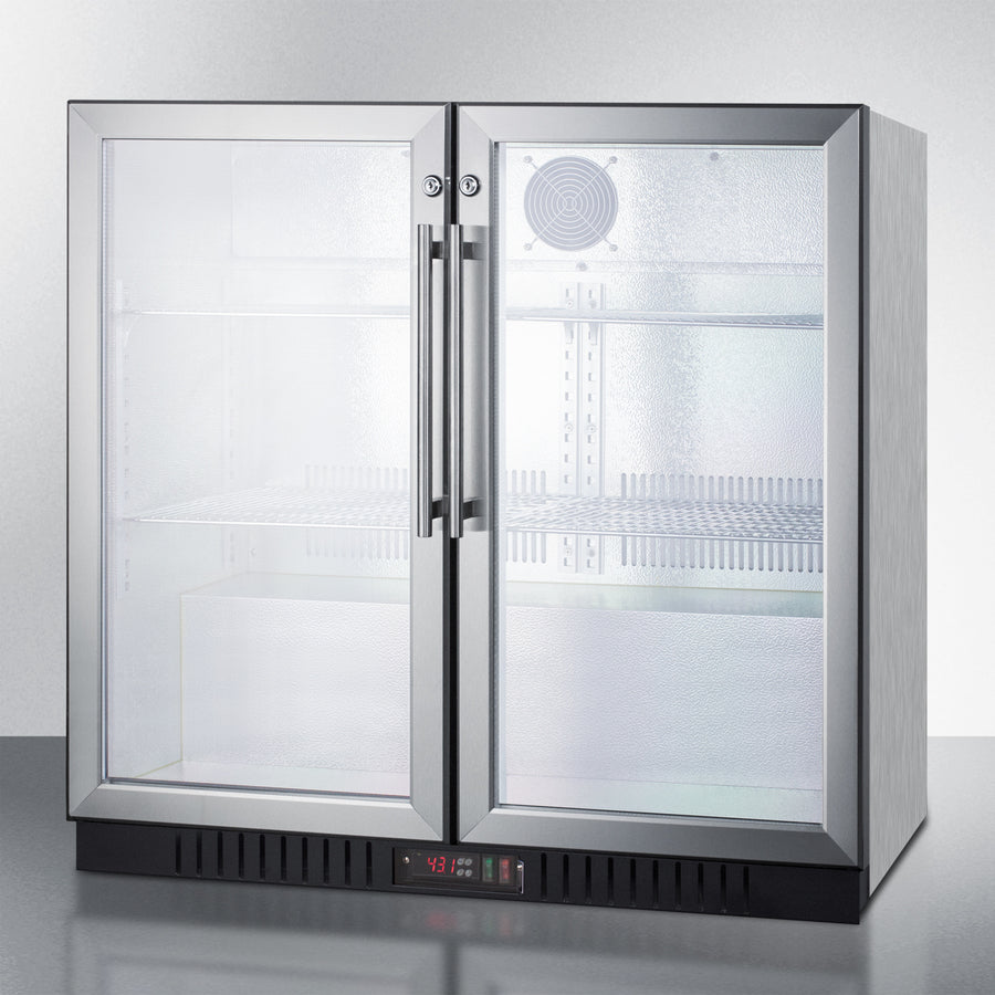 36" Wide Beverage Center - Summit SCR7012DBCSS - Summit - Wine Fridge Pros