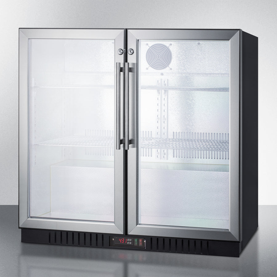 36" Wide Beverage Center - Summit SCR7012DB - Summit - Wine Fridge Pros