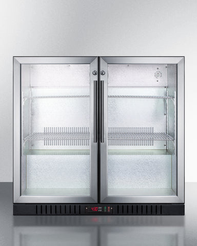 36" Wide Beverage Center - Summit SCR7012DB - Summit - Wine Fridge Pros