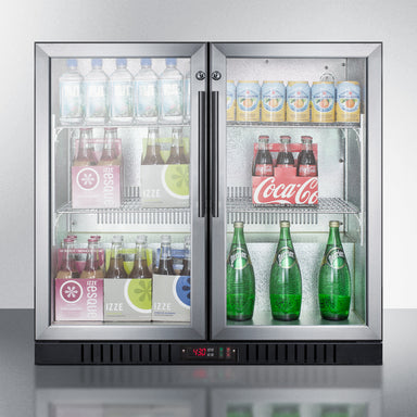 36" Wide Beverage Center - Summit SCR7012DB - Summit - Wine Fridge Pros