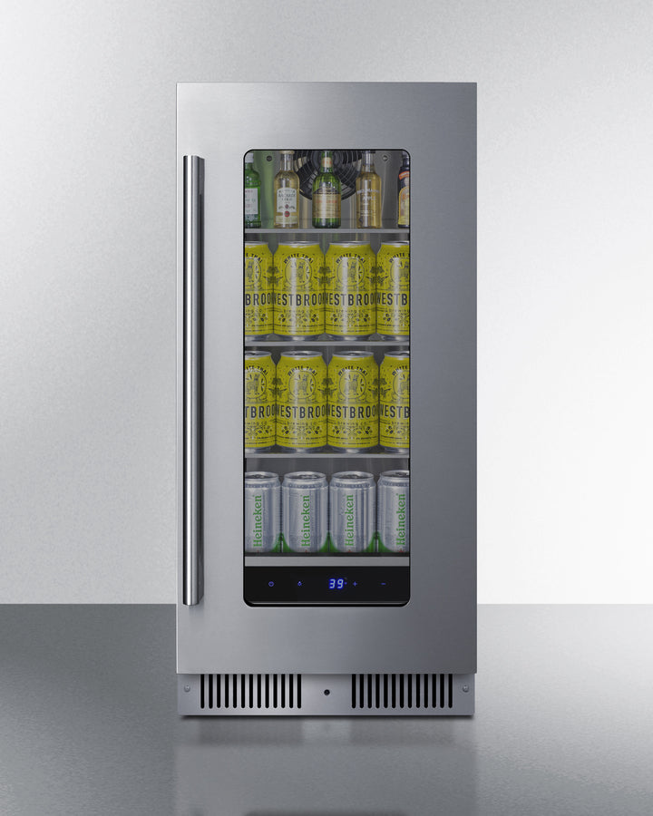 15" Wide Built-In Beverage Center Summit SDHG1533LHD - Summit - Wine Fridge Pros