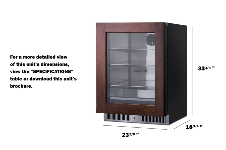 24" Wide Built-In Beverage Center (Panel Not Included) Summit SDHG2443PNRLHD - Summit - Wine Fridge Pros