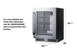 24" Wide Built-In Beverage Center - Summit SDHG2443 - Summit - Wine Fridge Pros