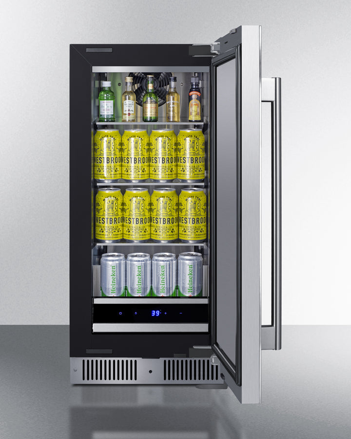 15" Wide Built-In All-Refrigerator - Summit SDHR1534 - Summit - Wine Fridge Pros