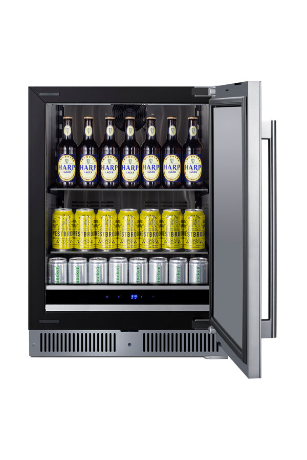 24" Wide Built-In All-Refrigerator - Summit SDHR2444 - Summit - Wine Fridge Pros