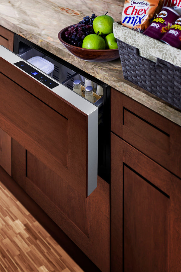 24" Wide Built-In Drawer Refrigerator - Summit SDR24 - Summit - Wine Fridge Pros
