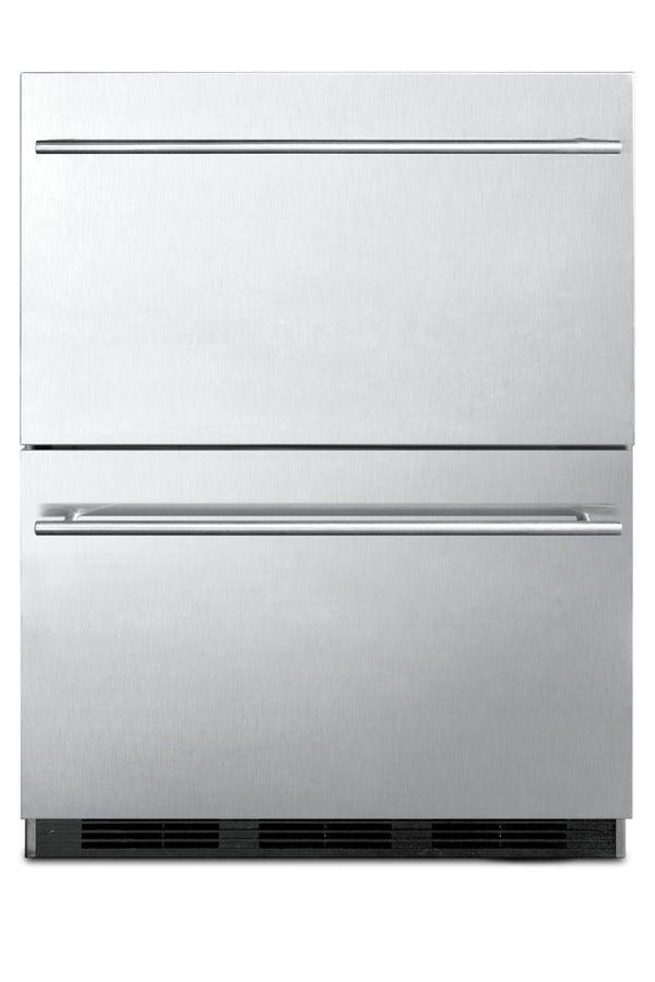 24" Wide 2-Drawer All-Refrigerator, ADA Compliant - Summit SP6DBS2D7ADA - Summit - Wine Fridge Pros