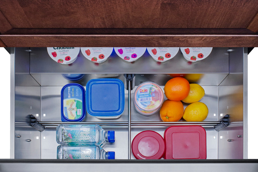 30" Wide 2-Drawer All-Refrigerator, ADA Compliant (Panels Not Included) - Summit SPR3032DPNRADA
