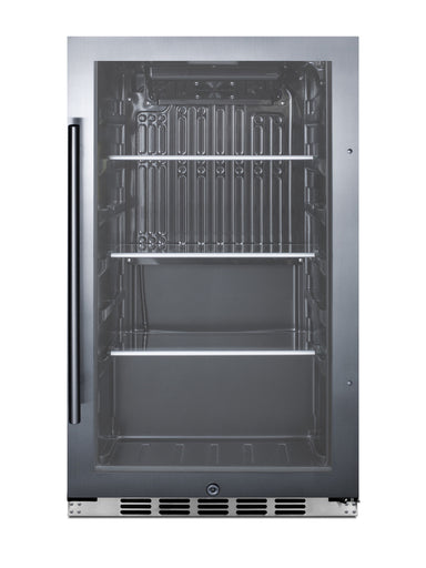 Shallow Depth Indoor/Outdoor Beverage Cooler - Summit SPR488BOSH34 - Summit - Wine Fridge Pros