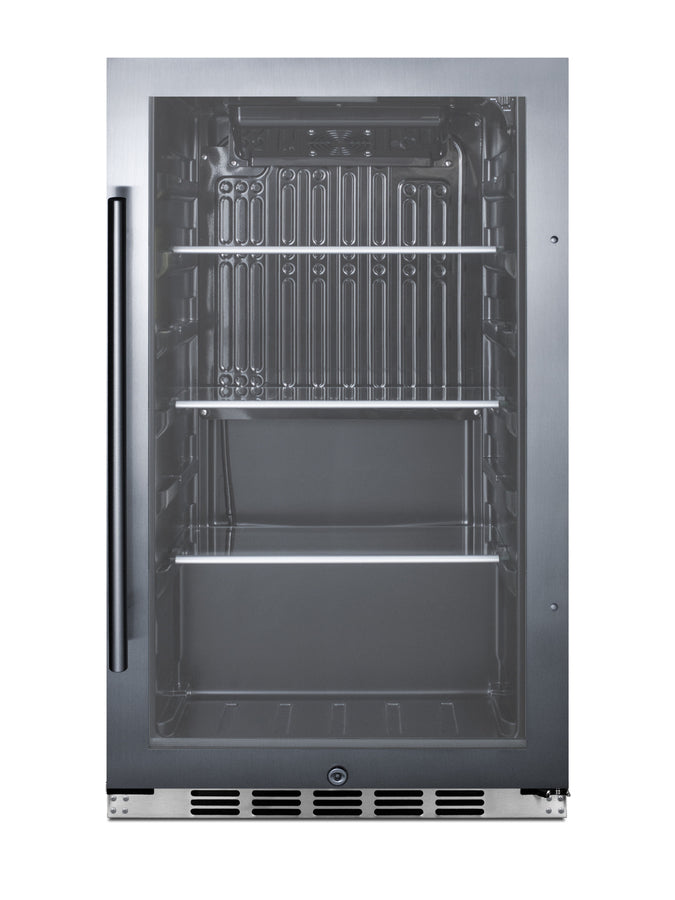 Shallow Depth Indoor/Outdoor Beverage Cooler - Summit SPR488BOSH34 - Summit - Wine Fridge Pros
