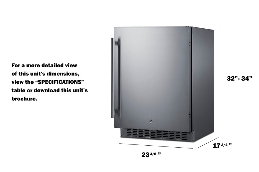 15" Wide Built-In Beverage Center (Panel Not Included) Summit SDHG1533PNR - Summit - Wine Fridge Pros