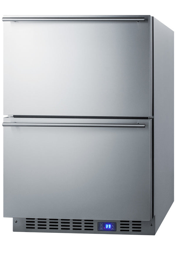 24" Wide 2-Drawer All-Refrigerator - Summit SPR627OS2D - Summit - Wine Fridge Pros