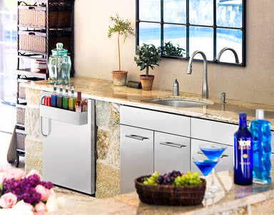 24" Wide Outdoor All-Refrigerator, with Speed Rail - Summit SPR7BOSSTSR - Summit - Wine Fridge Pros