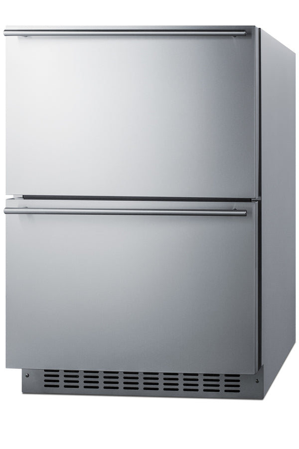 24" Wide 2-Drawer Refrigerator-Freezer - Summit SPRF34D - Summit - Wine Fridge Pros