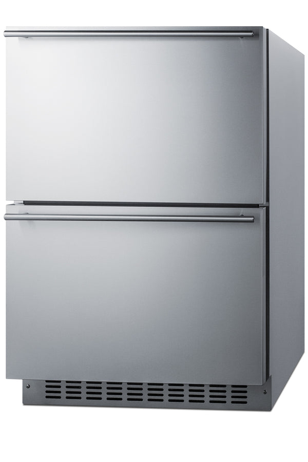 24" Wide 2-Drawer Refrigerator-Freezer - Summit SPRF34D7 - Summit - Wine Fridge Pros