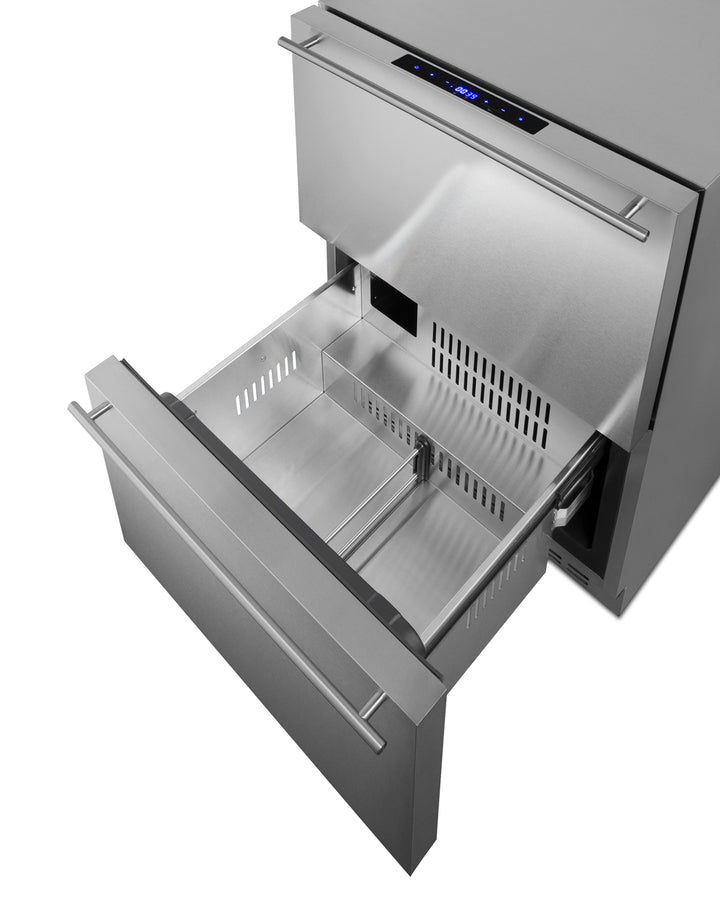 24" Wide 2-Drawer Refrigerator-Freezer - Summit SPRF34D