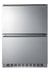 24" Wide 2-Drawer Refrigerator-Freezer - Summit SPRF34D - Summit - Wine Fridge Pros
