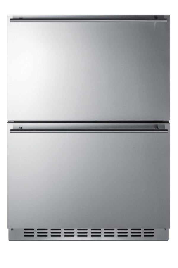 24" Wide 2-Drawer Refrigerator-Freezer - Summit SPRF34D - Summit - Wine Fridge Pros