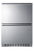 24" Wide 2-Drawer Refrigerator-Freezer - Summit SPRF34D7 - Summit - Wine Fridge Pros