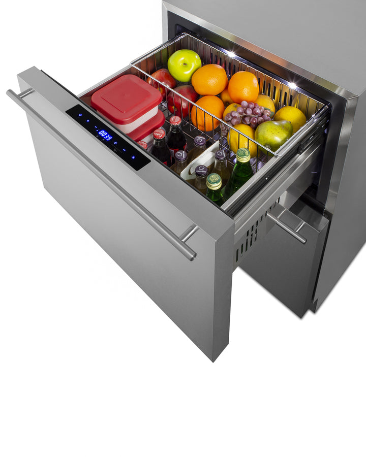 24" Wide 2-Drawer Refrigerator-Freezer - Summit SPRF34D