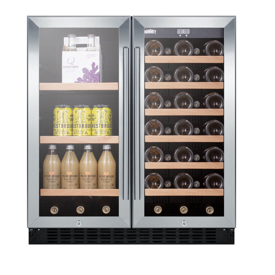 30" Wide Built-In Wine/Beverage Center - Summit SWBV3071