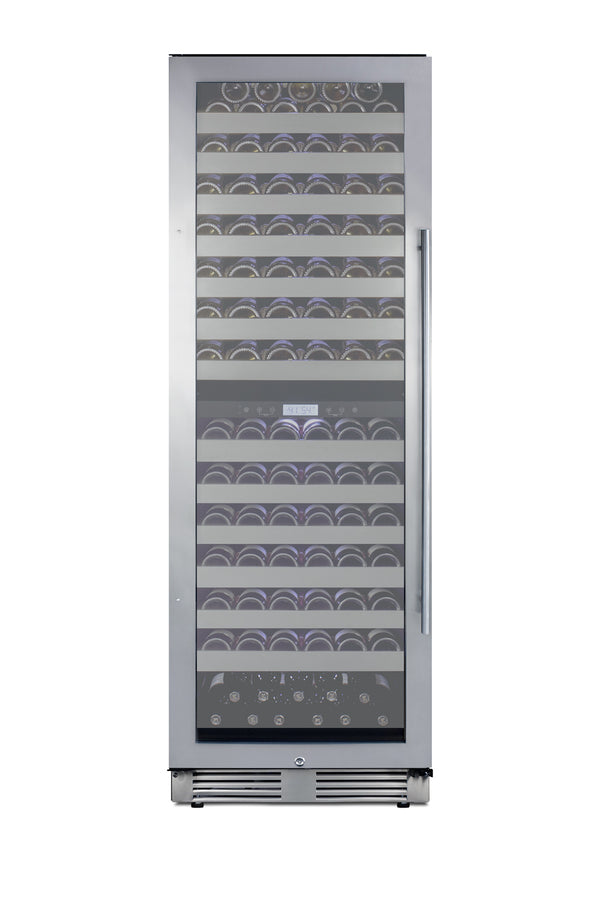24" Wide Dual-Zone Wine Cellar - Summit SWCP2163CSSLHD - Summit - Wine Fridge Pros