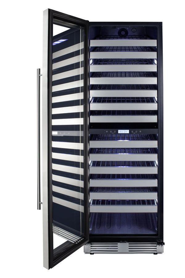 24" Wide Dual-Zone Wine Cellar - Summit SWCP2163LHD - Summit - Wine Fridge Pros