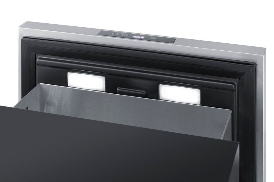 18" Wide Built-In Wine/Beverage Cooler Drawer - Summit COOL1D - Summit - Wine Fridge Pros