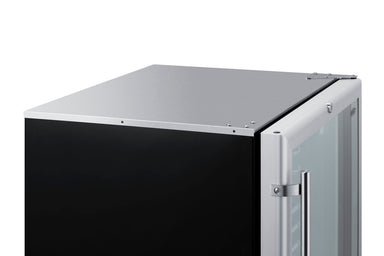 24" Wide Beverage Center - Summit SCR600BGLMBL - Summit - Wine Fridge Pros