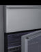 24" Wide Built-In Commercial Beverage Refrigerator With Top Drawer Summit SCR615TDCSS - Summit - Wine Fridge Pros