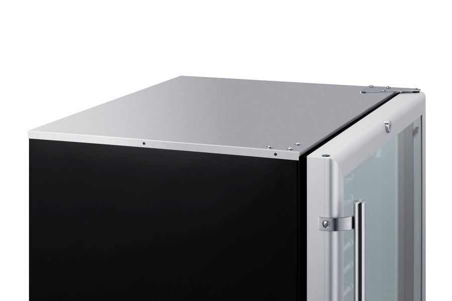 24" Wide Beverage Center - Summit SCR600BGLMBL - Summit - Wine Fridge Pros