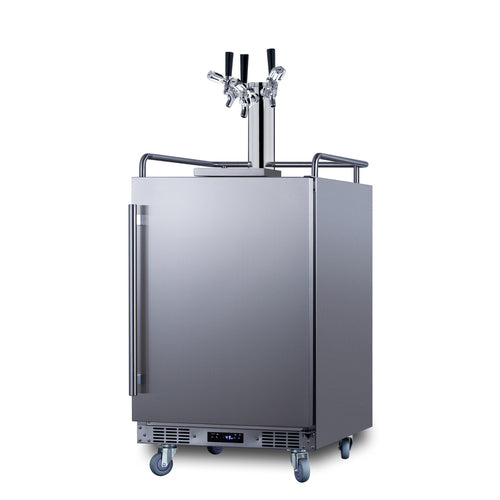 24" Wide Built-In Outdoor Commercial Beer Kegerator - Summit BC74OSCOM