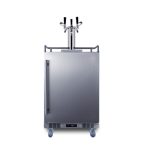 24" Wide Built-In Outdoor Commercial Beer Kegerator - Summit BC74OSCOM