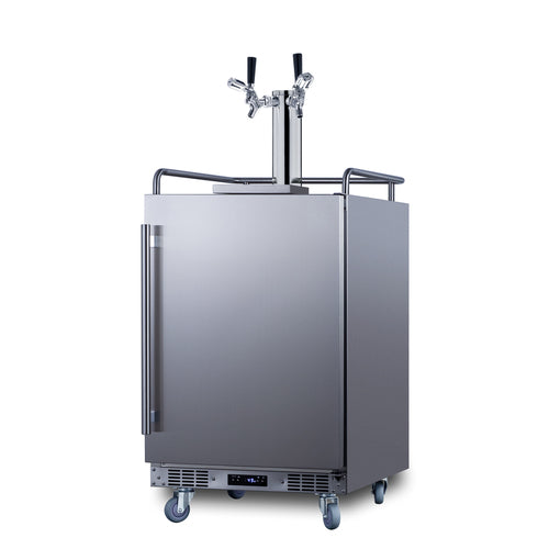 24" Wide Built-In Outdoor Commercial Beer Kegerator - Summit BC74OSCOM