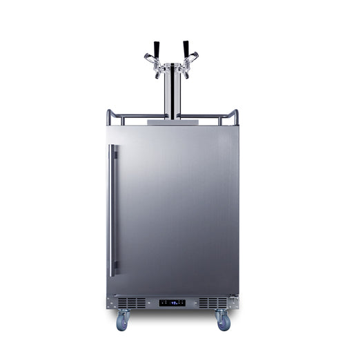 24" Wide Built-In Outdoor Commercial Beer Kegerator - Summit BC74OSCOM