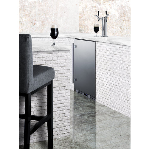24" Wide Built-In Outdoor Commercial Beer Kegerator - Summit BC74OSCOM