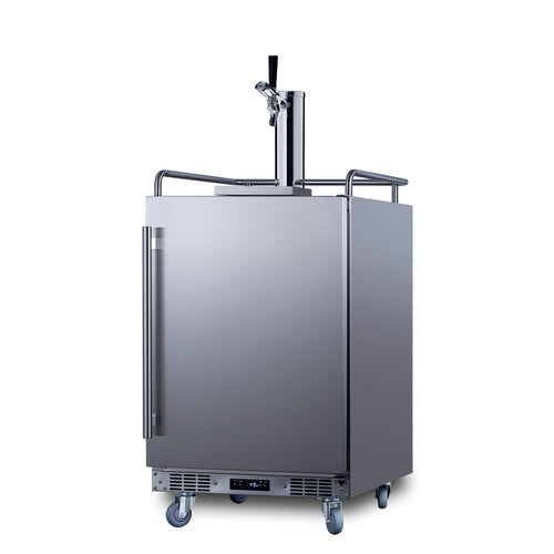 24" Wide Built-In Outdoor Commercial Beer Kegerator - Summit BC74OSCOM